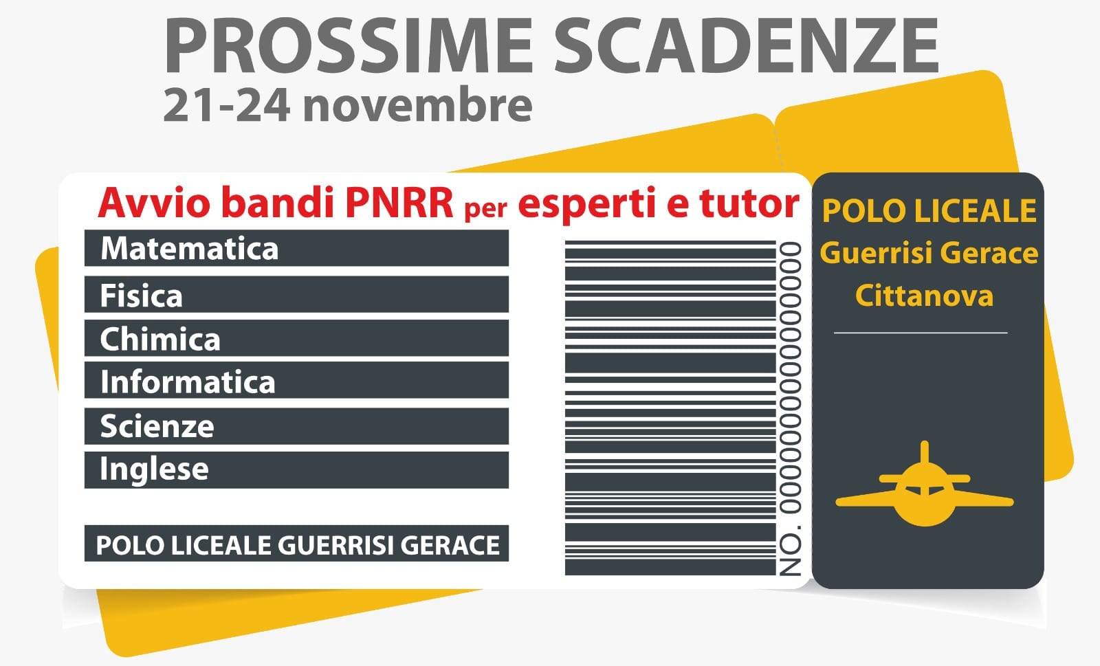 Avvio bandi PNRR &#8211; Esperti e Tutor