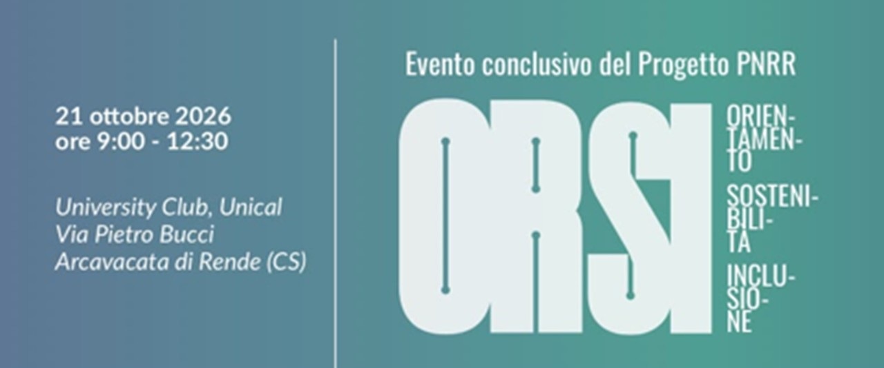 Evento conclusivo – progetto PNRR ORSI